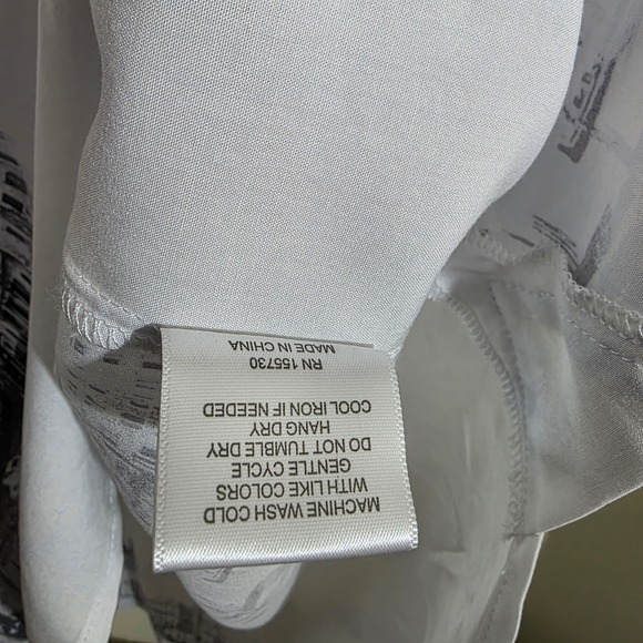 Jane + Delancey NWT Women Shirt Venice Scenic Print Button Down White Size 3X - Picture 9 of 14